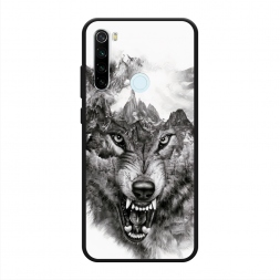 Матовый силиконовый чехол Волк в горах на Xiaomi Redmi Note 8T