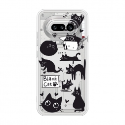 ����������� ����� Black cat doodles �� Nothing Phone 4a