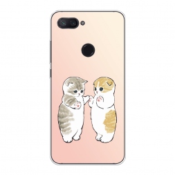 Силиконовый чехол Пухлые котики на Xiaomi Mi 8 Lite (Youth Edition)