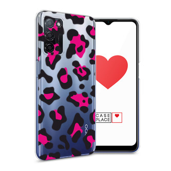 Силиконовый чехол Pink cow spots на Oppo A55s 5G