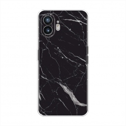 Силиконовый чехол Черный минерал на Nothing Phone 2