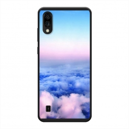 Матовый силиконовый чехол Облака на ZTE Blade A71
