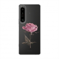 Силиконовый чехол Меланхоличная роза на Sony Xperia 1 IV