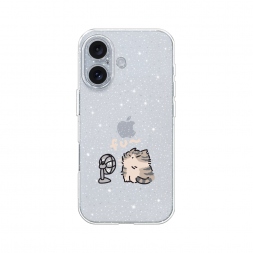 Блестящий Котик с вентилятором на iPhone 16