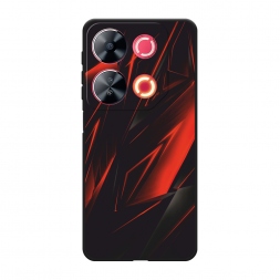 Матовый силиконовый чехол Игровой фон на Itel P65