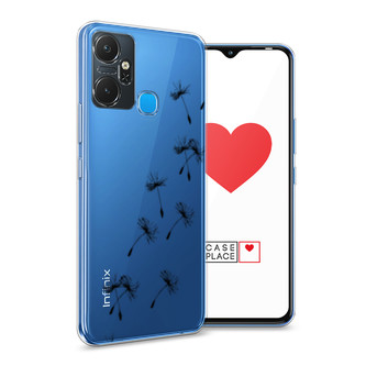 Силиконовый чехол Летящие одуванчики на Infinix Smart 6 Plus