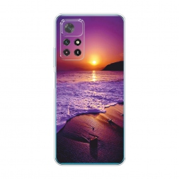 Силиконовый чехол Закат на пляже на Xiaomi Poco M4 Pro 5G