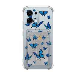 Карман Синие бабочки на Oppo A6 Pro