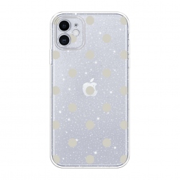 Блестящий Бежевый горох на iPhone 11