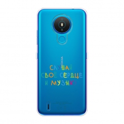 Силиконовый чехол Слушай своё сердце на Nokia 1.4