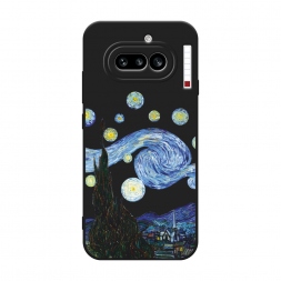 Матовый силиконовый чехол Ночь Ван Гога на Nothing Phone 4a