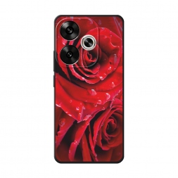 Матовый силиконовый чехол Страстные розы на Xiaomi Redmi Turbo 3