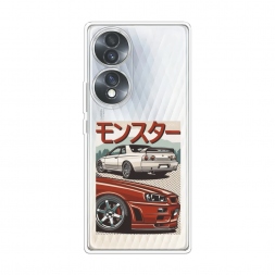 Силиконовый чехол Monster car на Honor 70