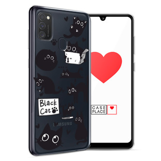 ����������� ����� Black cat doodles �� Samsung Galaxy M21