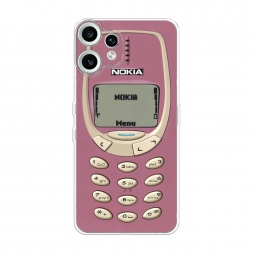 Силиконовый чехол Розовая нокиа на CMF Phone 2 pro