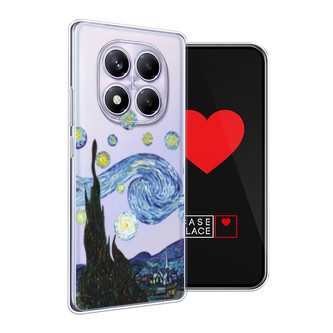 Силиконовый чехол Ночь Ван Гога на Xiaomi Redmi Note 14 Pro 4G