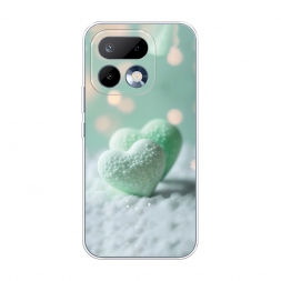 Силиконовый чехол Сахарные сердечки на Realme 16 Pro