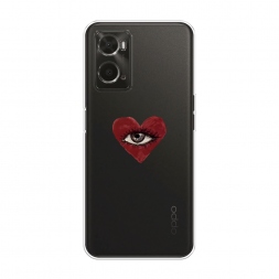 Силиконовый чехол heart eye 2 на Oppo A96 4G