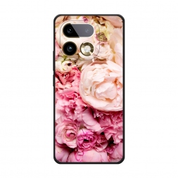 Матовый силиконовый чехол Пионы яркие на Realme 16 Pro Plus