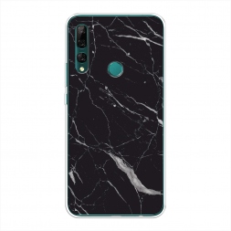 Силиконовый чехол Черный минерал на Huawei Y9 Prime 2019