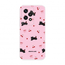 Силиконовый чехол cherry cat на Honor 200 Lite