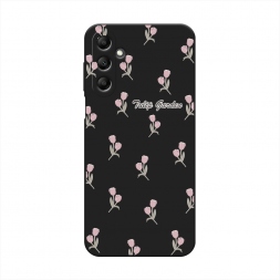 Матовый силиконовый чехол Tulip garden 2 на Samsung Galaxy A15