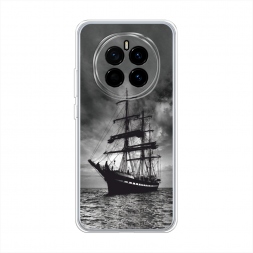 Силиконовый чехол Корабль в пасмурном море на Honor Magic 7