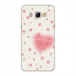 Силиконовый чехол Blooms in time pink на Samsung Galaxy J5 2016