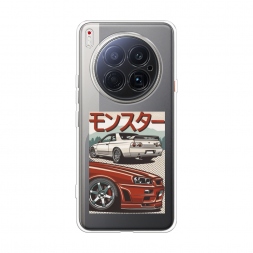 Силиконовый чехол Monster car на Tecno Camon 40 Premier