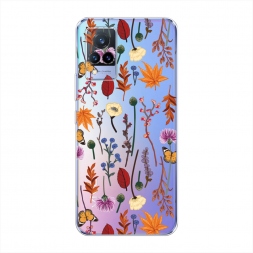 ����������� ����� Orange Purple flowers �� Vivo V21