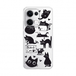 ����������� ����� Black cat doodles �� Oppo Reno 13