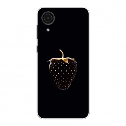 Силиконовый чехол Black strawberry на Samsung Galaxy A03 Core