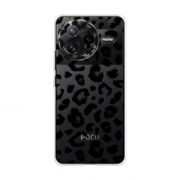 Силиконовый чехол Окрас леопарда фон на Xiaomi Poco F7 Ultra