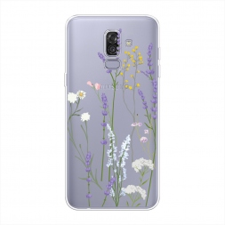 Силиконовый чехол Хрупкие полевые цветы на Samsung Galaxy J8