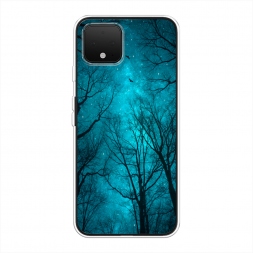 Силиконовый чехол Сказочный лес на Google Pixel 4