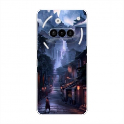 Силиконовый чехол Одинокий самурай на Nothing Phone 3a