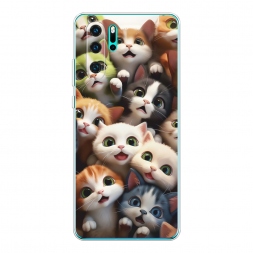 Силиконовый чехол Море котят на Huawei P30 Pro