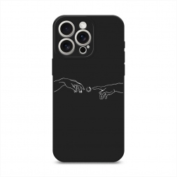 Матовый силиконовый чехол Загрузка творения на iPhone 15 Pro Max