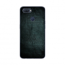 Силиконовый чехол Черная змея на Oppo A12