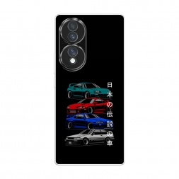 Силиконовый чехол JDM Legend cars на Honor 70