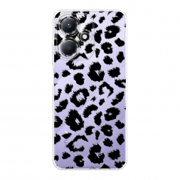 Силиконовый чехол Чёрные леопардовые пятна на Infinix Hot 30 Play