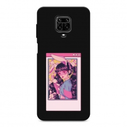 Матовый силиконовый чехол Anime window на Xiaomi Redmi Note 9 Pro