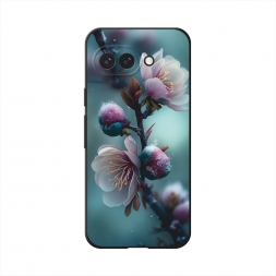 Матовый силиконовый чехол Цветущая веточка на Google Pixel 9a