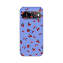 Силиконовый чехол Вишни и ленточки на Google Pixel 11