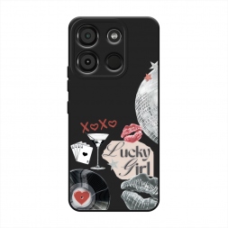 Силиконовый чехол xoxo lucky girl 2 на Itel A60