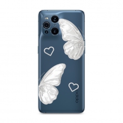 ����������� ����� white butterflies 2 �� Oppo Find X3 Pro