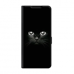 Чехол-книжка Premium Взгляд черной кошки на Xiaomi 14 Ultra