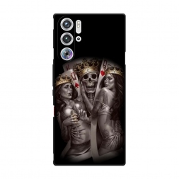 Матовый силиконовый чехол Карты король и королевы на ZTE Nubia Red Magic 9 Pro