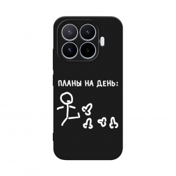 Матовый силиконовый чехол План на день белый на Xiaomi 17T
