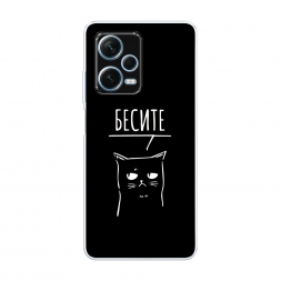 Силиконовый чехол Раздражённый кот на Redmi Note 12 Pro Plus